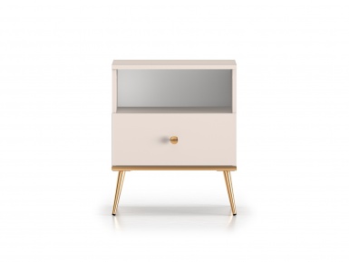 Design Plus Studio Kuchni & Salon Meblowy | Selgin 06 cashmere - szafka nocna 1S | 
