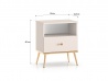Design Plus Studio Kuchni & Salon Meblowy | Selgin 06 cashmere - szafka nocna 1S | 