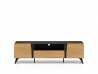 Design Plus Studio Kuchni & Salon Meblowy | Toscania 06 Dąb Baltic Dune/Jesion Prestige Czarny - RTV 2D1S | 