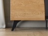 Design Plus Studio Kuchni & Salon Meblowy | Toscania 06 Dąb Baltic Dune/Jesion Prestige Czarny - RTV 2D1S | 