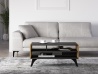 Design Plus Studio Kuchni & Salon Meblowy | Toscania 07 Dąb Baltic Dune/Jesion Prestige Czarny - Stolik | 