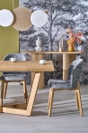 Design Plus Studio Kuchni & Salon Meblowy | MASSIVE 3 stół rozkładany 160-250x90x77 cm dąb naturalny/dąb naturalny (2p1szt) | 5905248137134