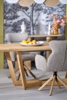 Design Plus Studio Kuchni & Salon Meblowy | MASSIVE 3 stół rozkładany 160-250x90x77 cm dąb naturalny/dąb naturalny (2p1szt) | 5905248137134