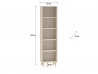Design Plus Studio Kuchni & Salon Meblowy | Mevel 03 Piasek pustyni - regał | 