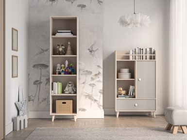 Design Plus Studio Kuchni & Salon Meblowy | Mevel 03 Piasek pustyni - regał | 