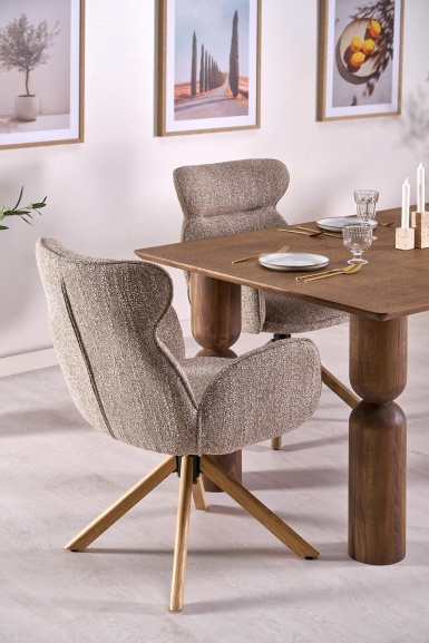Design Plus Studio Kuchni & Salon Meblowy | MELTON stół rozkładany 200-300x101x76 cm jasny orzech (3p1szt) | 5905248137165