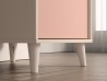 Design Plus Studio Kuchni & Salon Meblowy | Mevel 07 Piasek pustyni/Millennial pink - biurko 1D | 