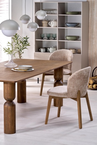 Design Plus Studio Kuchni & Salon Meblowy | MELTON stół rozkładany 200-300x101x76 cm jasny orzech (3p1szt) | 5905248137165