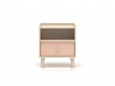 Design Plus Studio Kuchni & Salon Meblowy | Mevel 10 Piasek pustyni/Millennial pink - szafka 1S | 
