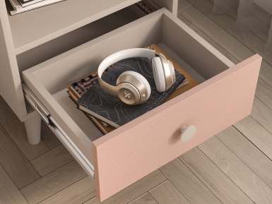 Design Plus Studio Kuchni & Salon Meblowy | Mevel 10 Piasek pustyni/Millennial pink - szafka 1S | 