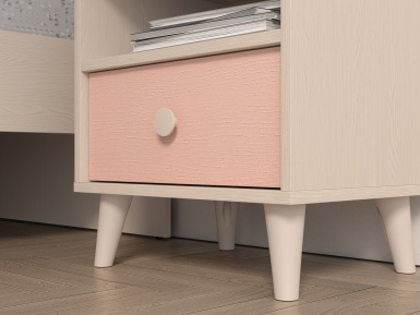 Design Plus Studio Kuchni & Salon Meblowy | Mevel 10 Piasek pustyni/Millennial pink - szafka 1S | 