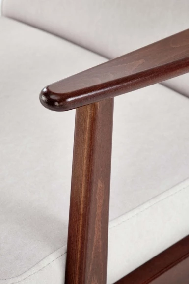 Design Plus Studio Kuchni & Salon Meblowy | MILANO 1S fotel - jasny beżowy tap. Castel 04 (1p1szt) | 5905248133914