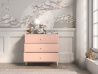 Design Plus Studio Kuchni & Salon Meblowy | Mevel 06 Piasek pustyni/Millennial pink - komoda 3S | 