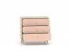 Design Plus Studio Kuchni & Salon Meblowy | Mevel 06 Piasek pustyni/Millennial pink - komoda 3S | 