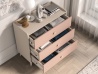 Design Plus Studio Kuchni & Salon Meblowy | Mevel 06 Piasek pustyni/Millennial pink - komoda 3S | 