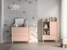 Design Plus Studio Kuchni & Salon Meblowy | Mevel 06 Piasek pustyni/Millennial pink - komoda 3S | 