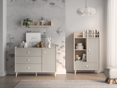 Design Plus Studio Kuchni & Salon Meblowy | Mevel 11 Piasek pustyni - półka | 
