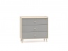Design Plus Studio Kuchni & Salon Meblowy | Mevel 06 Piasek pustyni/szary pallad - komoda 3S | 