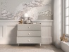 Design Plus Studio Kuchni & Salon Meblowy | Mevel 06 Piasek pustyni/szary pallad - komoda 3S | 