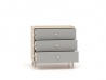 Design Plus Studio Kuchni & Salon Meblowy | Mevel 06 Piasek pustyni/szary pallad - komoda 3S | 