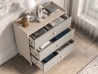 Design Plus Studio Kuchni & Salon Meblowy | Mevel 06 Piasek pustyni/szary pallad - komoda 3S | 