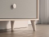 Design Plus Studio Kuchni & Salon Meblowy | Mevel 06 Piasek pustyni/szary pallad - komoda 3S | 
