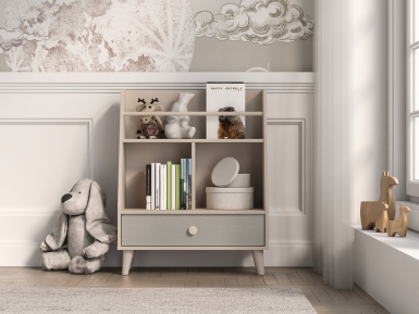 Design Plus Studio Kuchni & Salon Meblowy | Mevel 09 Piasek pustyni/szary pallad - organizer 1S | 