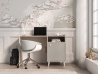 Design Plus Studio Kuchni & Salon Meblowy | Mevel 07 Piasek pustyni/szary pallad - biurko 1D | 
