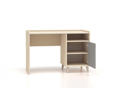 Design Plus Studio Kuchni & Salon Meblowy | Mevel 07 Piasek pustyni/szary pallad - biurko 1D | 