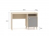 Design Plus Studio Kuchni & Salon Meblowy | Mevel 07 Piasek pustyni/szary pallad - biurko 1D | 