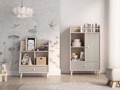 Design Plus Studio Kuchni & Salon Meblowy | Mevel 09 Piasek pustyni/szary pallad - organizer 1S | 