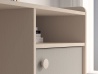 Design Plus Studio Kuchni & Salon Meblowy | Mevel 07 Piasek pustyni/szary pallad - biurko 1D | 