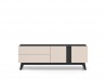 Design Plus Studio Kuchni & Salon Meblowy | Freshion 05 cashmere/czarny - RTV2D2S | 