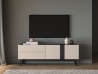 Design Plus Studio Kuchni & Salon Meblowy | Freshion 05 cashmere/czarny - RTV2D2S | 