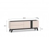 Design Plus Studio Kuchni & Salon Meblowy | Freshion 05 cashmere/czarny - RTV2D2S | 