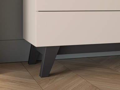 Design Plus Studio Kuchni & Salon Meblowy | Freshion 05 cashmere/czarny - RTV2D2S | 