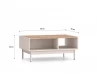 Design Plus Studio Kuchni & Salon Meblowy | Dunea 09 cashmere / dąb cremona torro - stolik | 