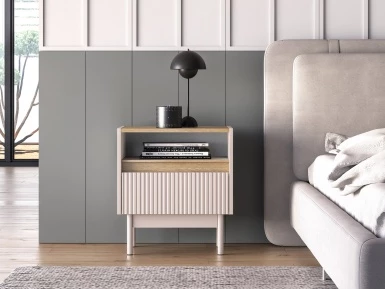 Design Plus Studio Kuchni & Salon Meblowy | Dunea 08 cashmere / dąb cremona torro - szafka 1S | 