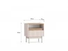 Design Plus Studio Kuchni & Salon Meblowy | Dunea 08 cashmere / dąb cremona torro - szafka 1S | 