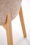 Design Plus Studio Kuchni & Salon Meblowy | BASSO krzesło dąb naturalny / tap: CREMONA 14 (beżowy) | 5905248137394