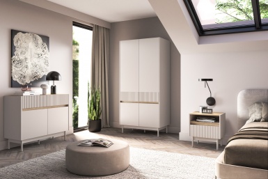 Design Plus Studio Kuchni & Salon Meblowy | Dunea 10 cashmere / dąb cremona torro - półka | 