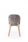Design Plus Studio Kuchni & Salon Meblowy | BASSO krzesło dąb naturalny / tap: CREMONA 96 (popiel) | 5905248137387
