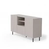 Design Plus Studio Kuchni & Salon Meblowy | PAXOS KM-1 komoda, kolor: kaszmir - czarny (2p1szt) | 5905248137752