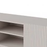 Design Plus Studio Kuchni & Salon Meblowy | PAXOS KM-1 komoda, kolor: kaszmir - czarny (2p1szt) | 5905248137752