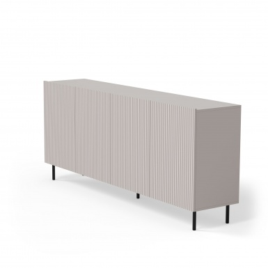 Design Plus Studio Kuchni & Salon Meblowy | PAXOS KM-2 komoda, kolor: kaszmir - czarny (2p1szt) | 5905248137769
