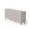 Design Plus Studio Kuchni & Salon Meblowy | PAXOS KM-2 komoda, kolor: kaszmir - czarny (2p1szt) | 5905248137769