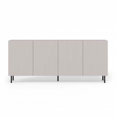 Design Plus Studio Kuchni & Salon Meblowy | PAXOS KM-2 komoda, kolor: kaszmir - czarny (2p1szt) | 5905248137769