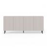 Design Plus Studio Kuchni & Salon Meblowy | PAXOS KM-2 komoda, kolor: kaszmir - czarny (2p1szt) | 5905248137769