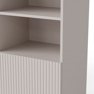 Design Plus Studio Kuchni & Salon Meblowy | PAXOS REG-1 regał, kolor: kaszmir - czarny (2p1szt) | 5905248137790