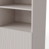 Design Plus Studio Kuchni & Salon Meblowy | PAXOS REG-1 regał, kolor: kaszmir - czarny (2p1szt) | 5905248137790